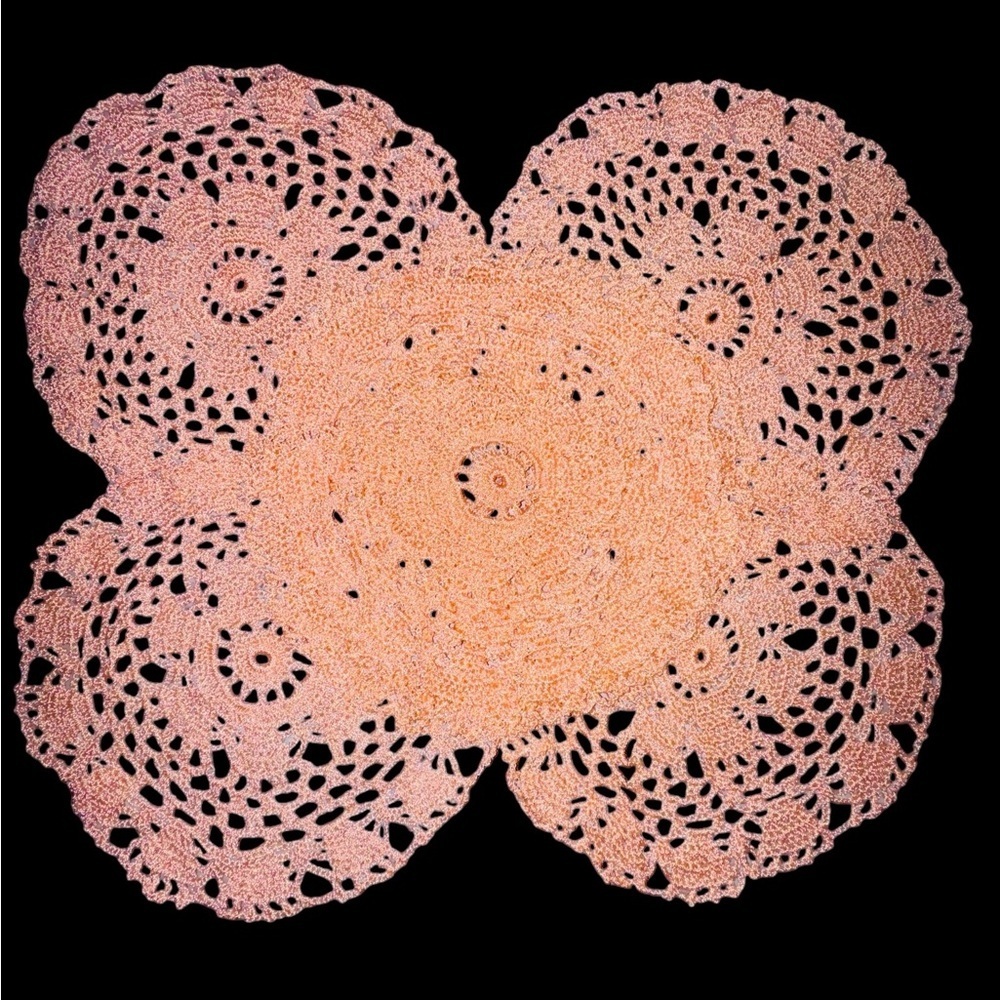 Lot of 6 Vintage Hand Crochet Doilies Wedding Tea Party